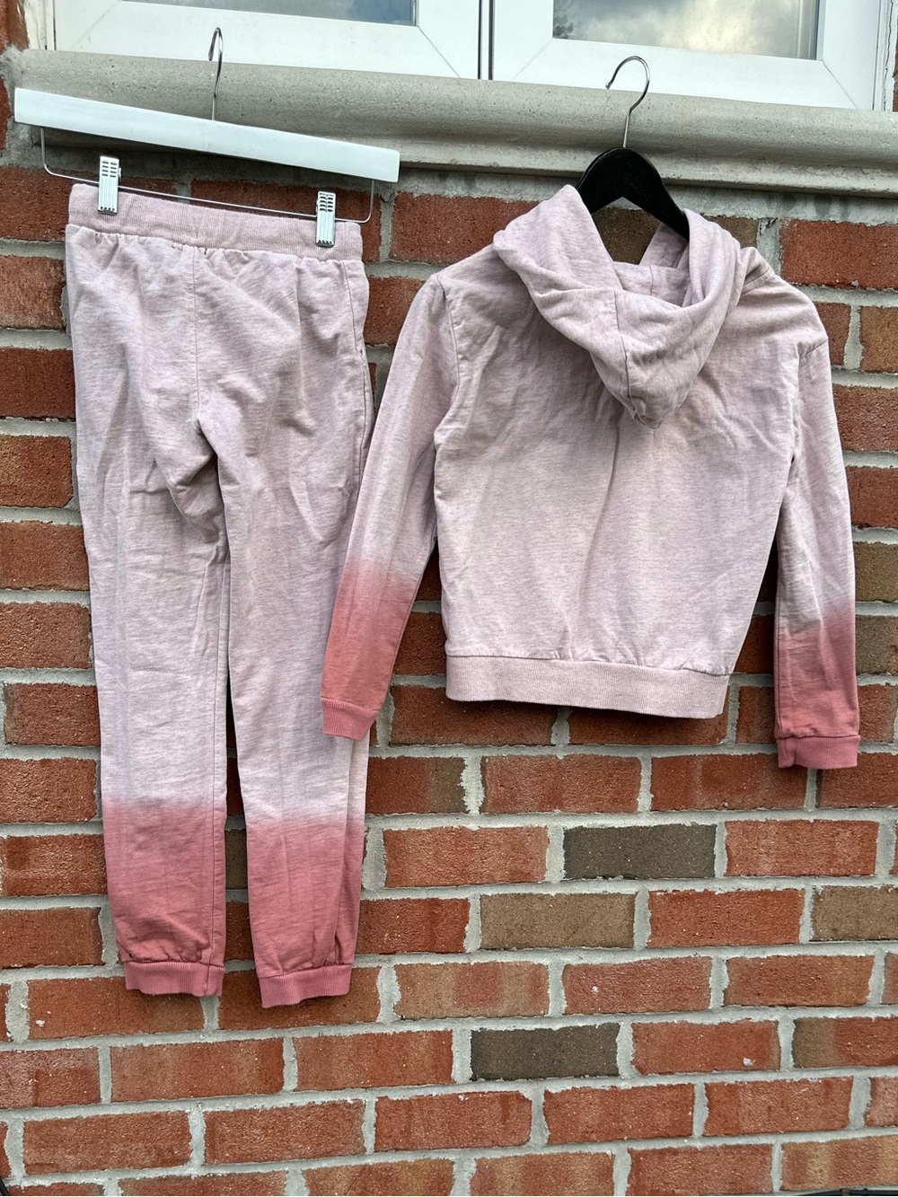 Joe's Kids Pink Ombré tie-dye Hoodie & Joggers Set Size M(8-10) - Picture 2 of 16